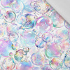 RAINBOW BUBBLES - viscose woven fabric