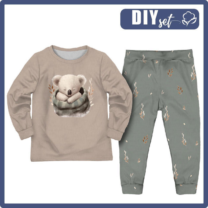 KINDERPYJAMAS "MIKI" - SLEEPING KOALA - Nähset (146/152)
