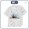 KID’S T-SHIRT - LOCOMOTIVE / acid (grey) - single jersey (92/98)
