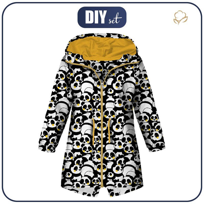 PARKA DZIECIĘCA (ARIEL) - PANDY / żółty - softshell (146/152)