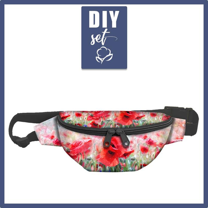 HIP BAG - POPPIES pat. 1 - small