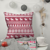 REINDEERS PAT. 2 / ACID WASH MAROON  - Cotton woven fabric
