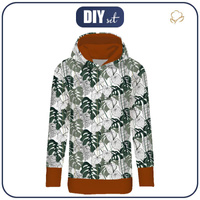 LANGES DAMEN HOODIE (MEGI) - MONSTERA 3.0 - Sommersweat - L