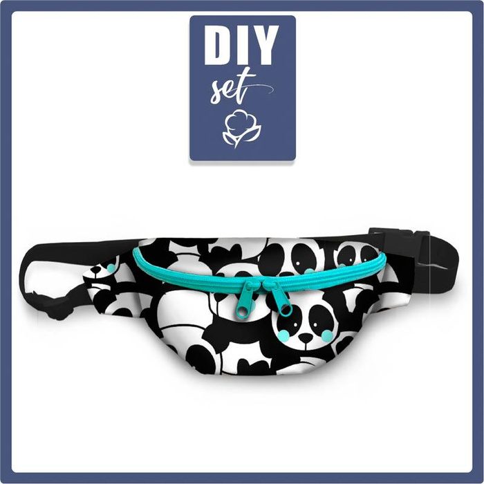 HIP BAG - PANDY / mięta - small