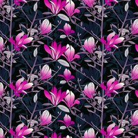 MAGNOLIAS pat. 1 (pink) / black