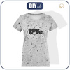 DAMEN T-SHIRT - LOVE / beton - Single Jersey XXXL