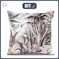 POLŠTÁŘ 45x45 - LUXE TROPICAL  vz. 2 - Bavlněná tkanina - Sada šití