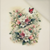 PASTEL BLOOM WZ. 1 - panel (60cm x 50cm) Upholstery velour