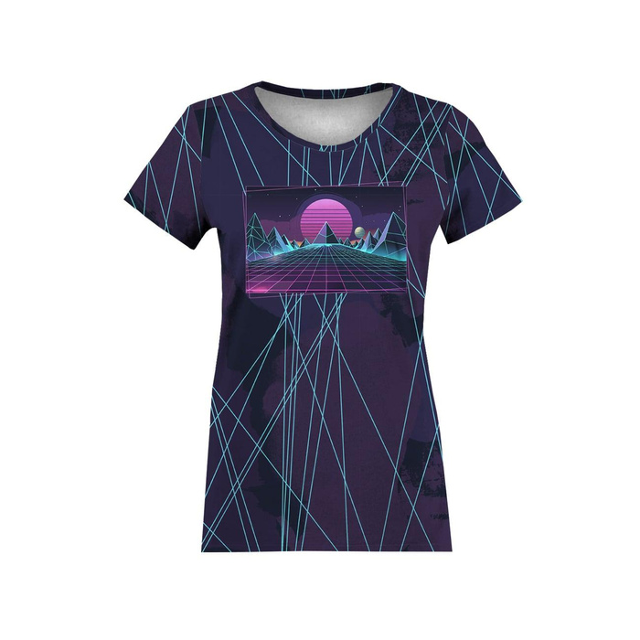 NEON GALAXY WZ.12 -  PANEL (60cm x 50cm) looped knit fabric with elastane ITY