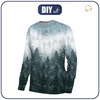 BASIC DAMEN SWEATSHIRT (HANA) - WALD OMBRE (WINTER IM GEBIRGE) - Sommersweat - XXXL