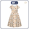 KID'S DRESS "MIA" (122/128) - Butterfly & Flowers wz.4 - sewing set