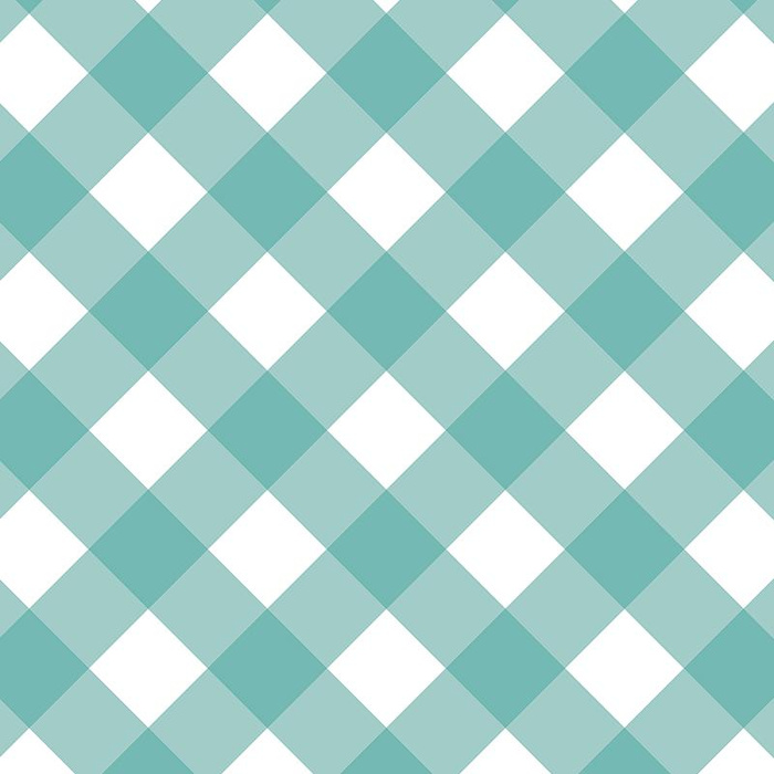 DIAGONALES KARO / minze - Baumwoll Webware