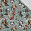 DOGS WZ. 3 / CHRISTMAS - tkanina bawełniana