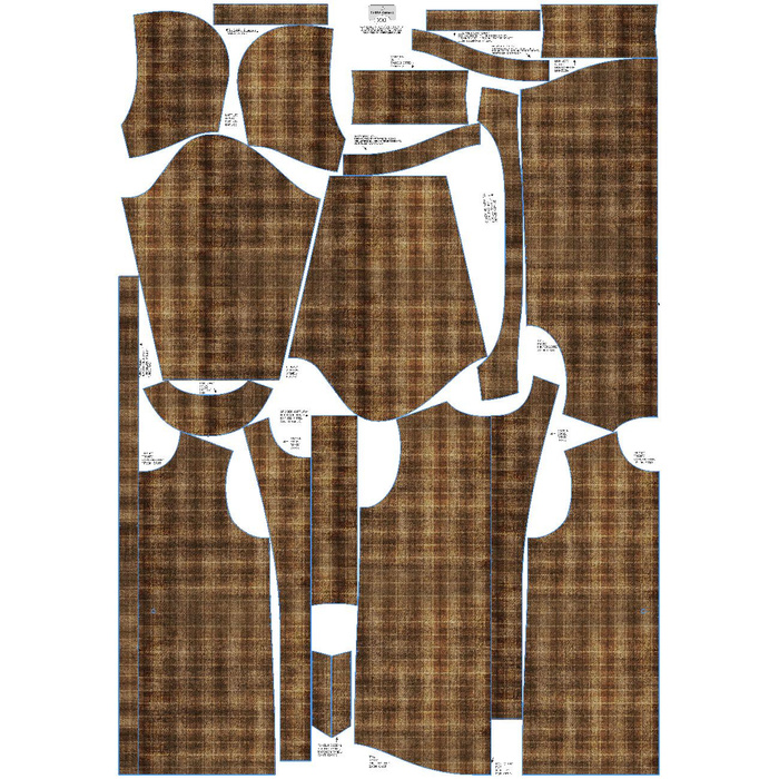 WOMEN'S PARKA (ANNA) - AUTUMN CHECK  / brown (AUTUMN COLORS) - softshell S