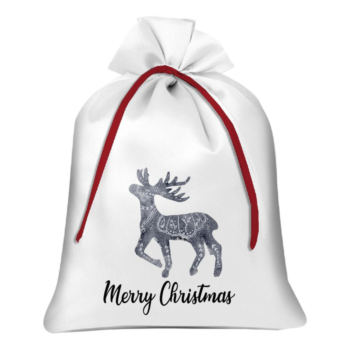 Geschenkbeutel - RENTIERE (NORDIC CHRISTMAS) - groß