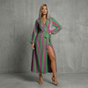 PINK-GREEN STRIPES - Panama 220g