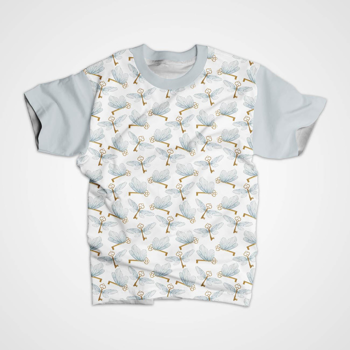 WINGED KEYS (MAGIC SCHOOL) - Waterproof woven fabric