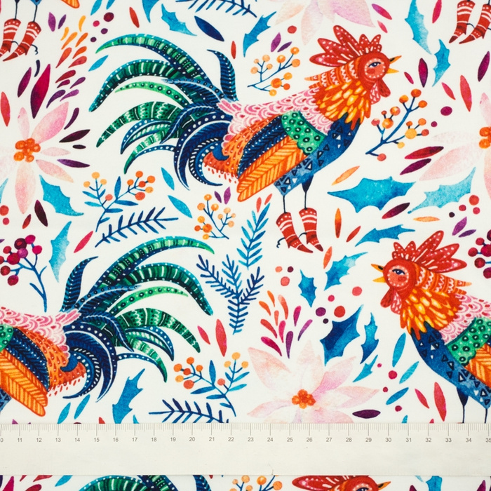 ROOSTERS / white - looped knit SP250