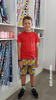 KID`S SHORTS (RIO) - ZOMBIE - looped knit fabric 