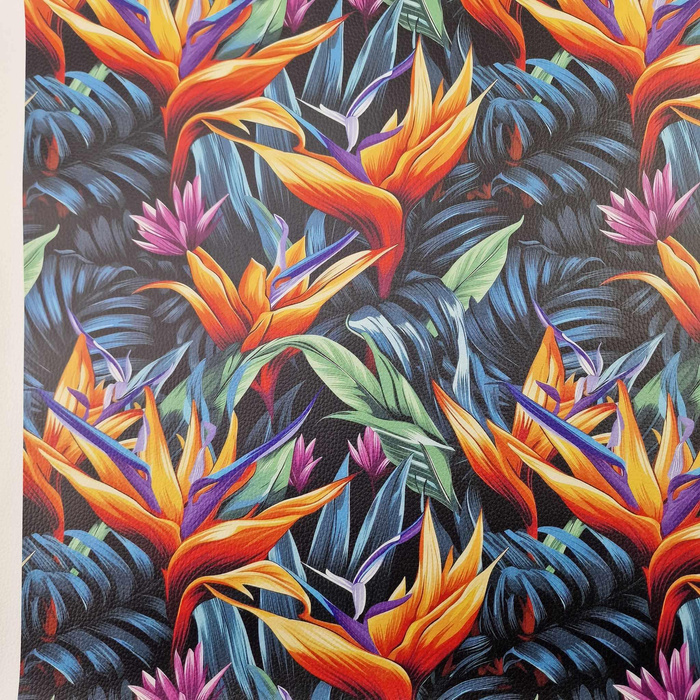 WILD JUNGLE wz.11 (MONSTERA) (46 cm x 50 cm) - dickes geprägtes Kunstleder