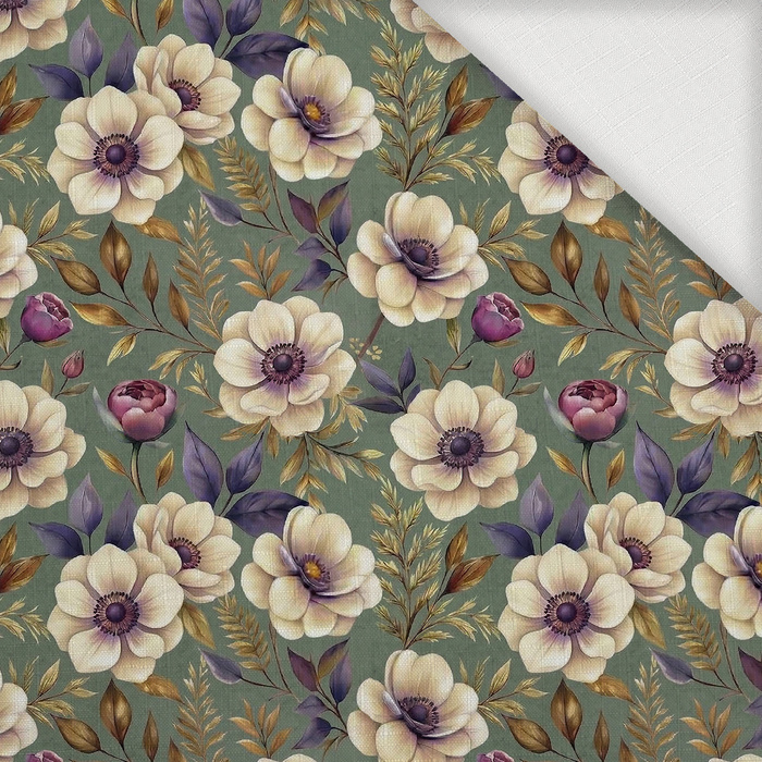 Flowers wz. 68 - Woven Fabric for tablecloths