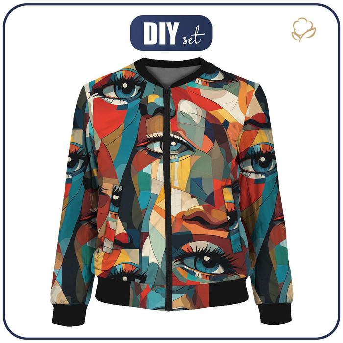 WOMEN’S BOMBER JACKET (KAMA) - EYES - sewing set S