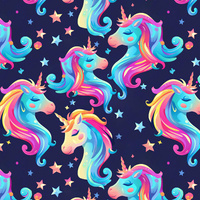 FAIRY WORLD wz.1 (UNICORN) - teplákovina s elastanem ITY