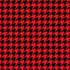 BLACK HOUNDSTOOTH / red