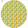 Groß  tellerrock-Panel –  Krepp - SUNFLOWERS WZ. 6