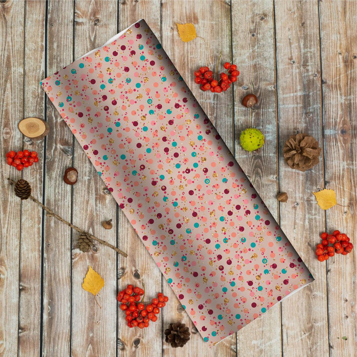 GLITTER PUNKTE (GLITTER HERBST) - Baumwoll Webware