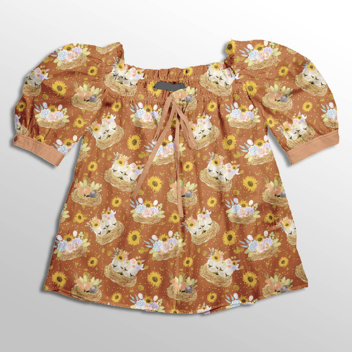 BUNNIES PAT. 4 (CUTE BUNNIES) - Woven Fabric for tablecloths