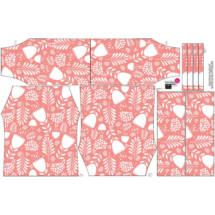 Bluzka hiszpanka (VIKI) - FOLK WZ. 2 - zestaw do uszycia