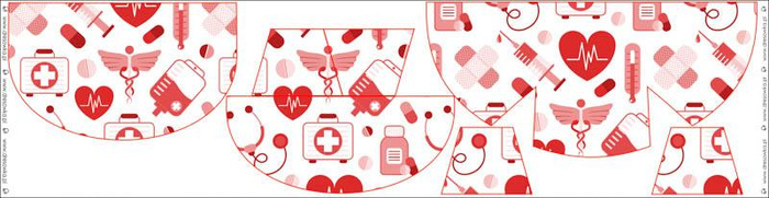 HIP BAG - MEDICAL RESCUE (HOBBIES AND JOBS) - red - big