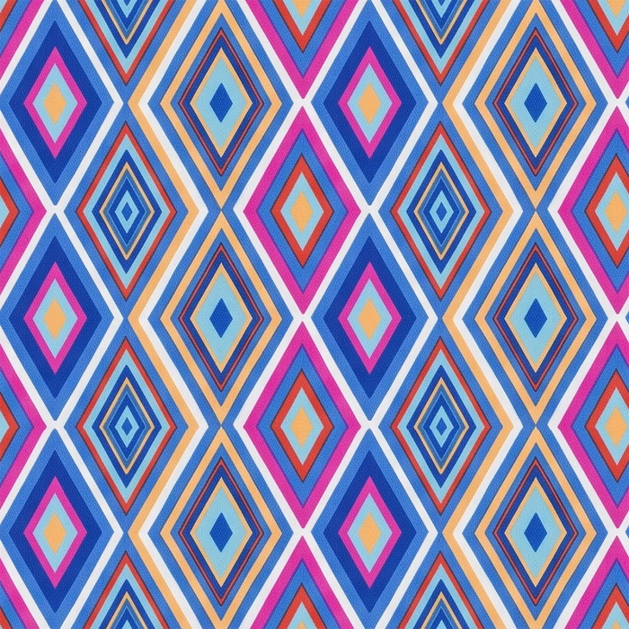 RETRO GEOMETRIC WZ. 11 - Drelich bawełniany