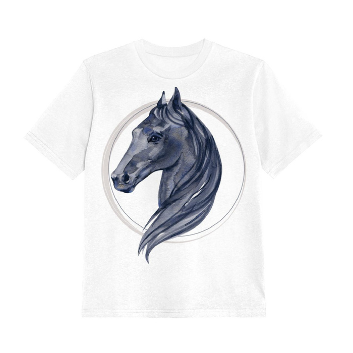 KID’S T-SHIRT - HORSE pat. 3 - Single Jersey (116/122)