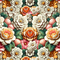 FLOWERS - Viskose Jersey