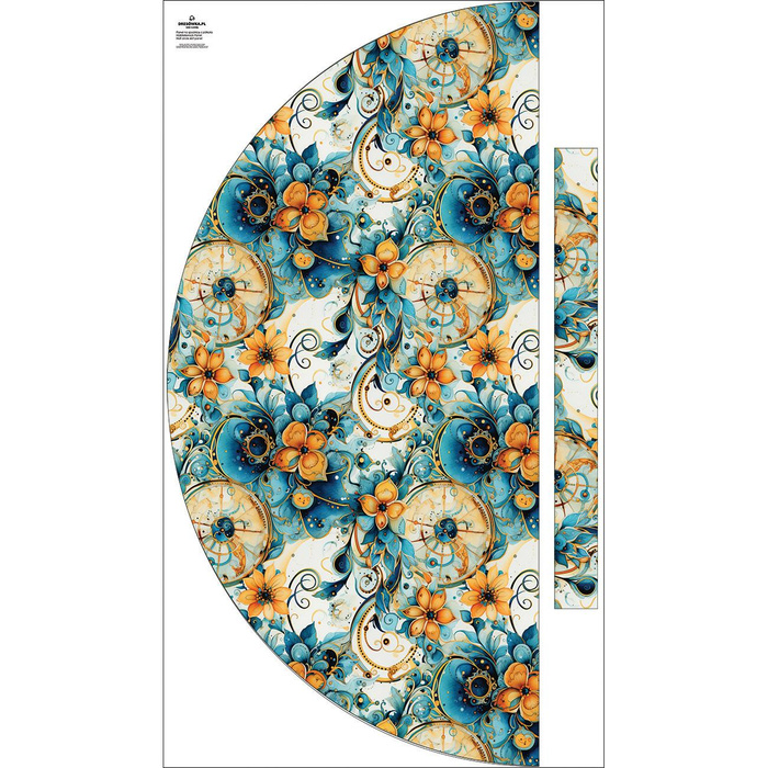 Panel na spódnicę "MAXI" - jersey wiskozowy/ Abstraction wz.21
