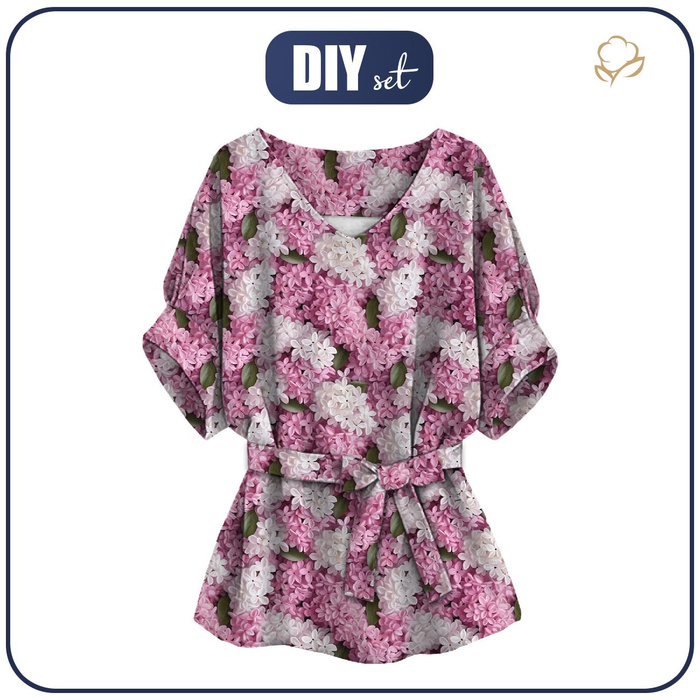 KIMONO BLUSE - FLIEDER - Nähset 