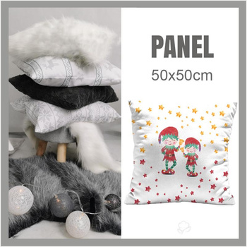 PANEL PODUSZKOWY - ELFY Z DZWONECZKAMI (ŚWIĄTECZNI PRZYJACIELE)