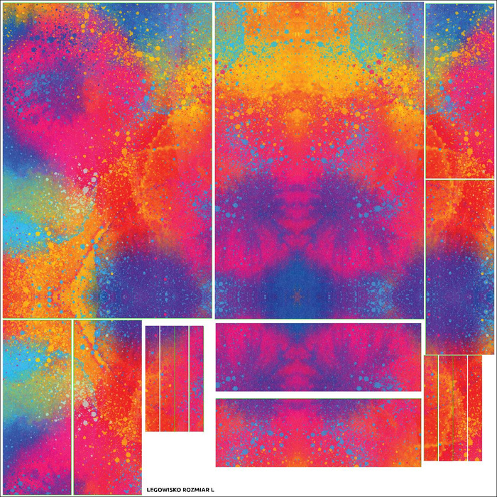 TIERBETT - BUNTE KLECKSE - Nähset