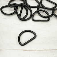 D-ring width 20 mm - black