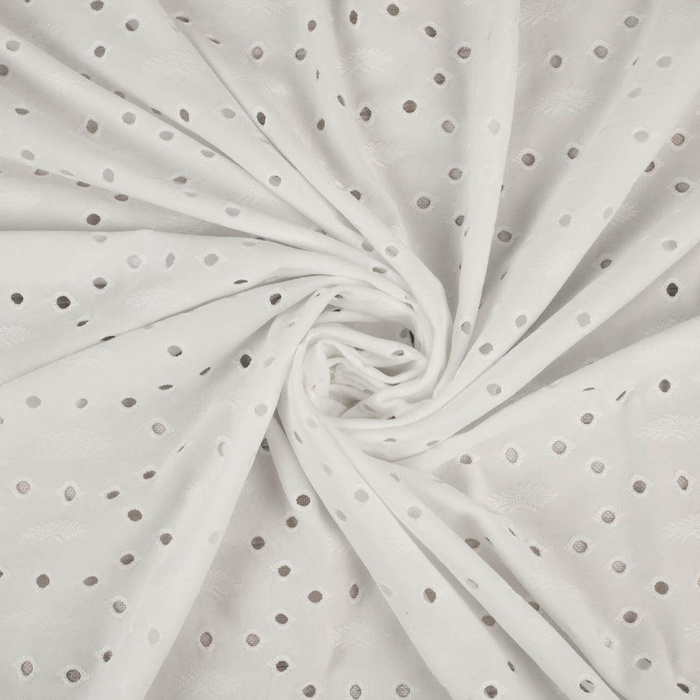 EYELET PAT. 1 / white - openwork jersey
