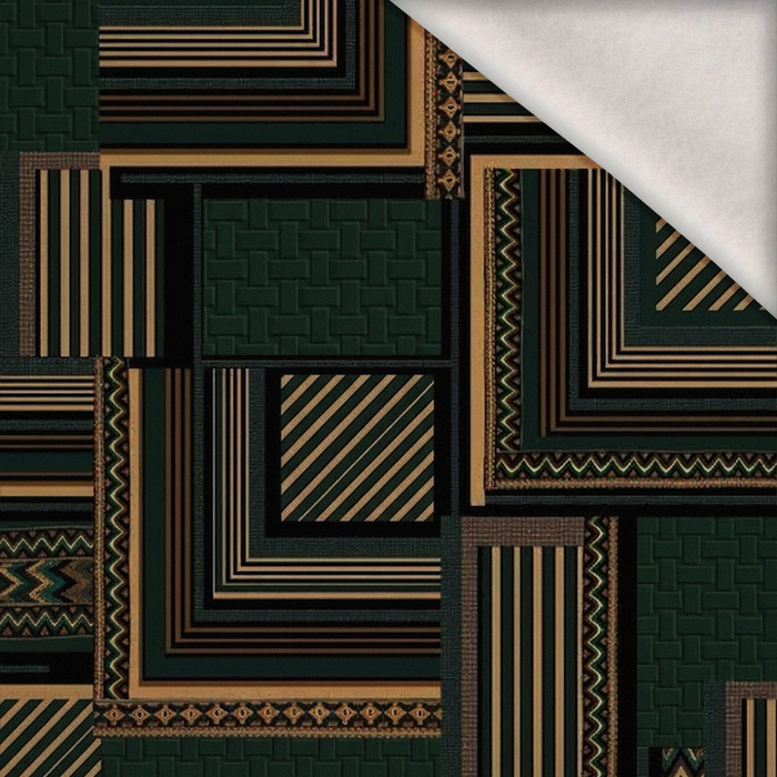 RETRO GEOMETRIC WZ. 17 - teplákovina počesaná s elastanem ITY