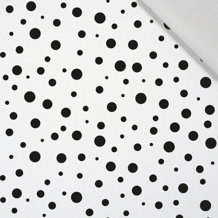 BLACK DOTS - Viskose Webware