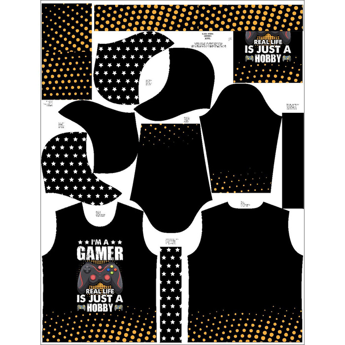 UNISEX HOODIE (HYDRA) - GAMER - sewing set S