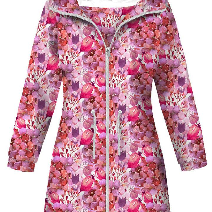 DAMENPARKA (ANNA) - BLUMEN MIX (AUF DER WIESE) - Softshell XXL