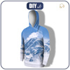 MEN’S HOODIE - MOUNTAINS - sewing set XXL