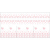 NAPKINS AND RUNNER - PINK SNOWFLAKES pat. 2 - sewing set