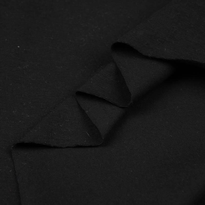 úplet tričkovina s elastanem 210g - ČERNÝ (D-16)