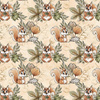 SQUIRRELS AND LEAVES pat. 1 (AUTUMN IN THE FOREST) - Waterproof woven fabric
